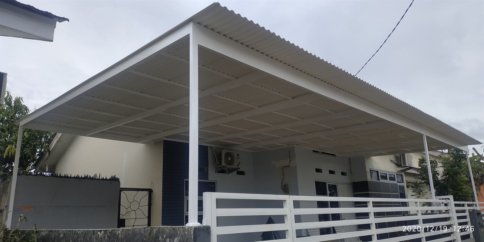kanopi rumah pak ari - Dokumentasi Proyek